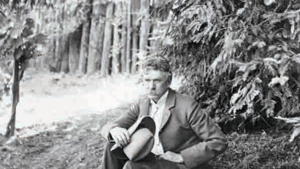 Ambrose Bierce Seated Under Tree