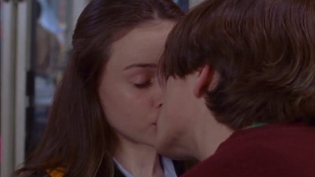In the first season episode of Gilmore Girls, Dean flummoxed Rory with a stereotypical surprise kiss.