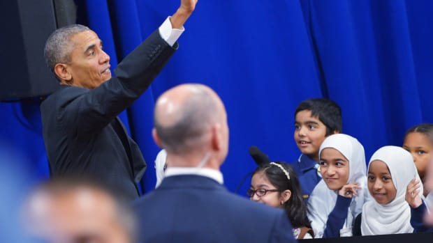 Barack Obama at the Islamic Society of Baltimore on February 3rd, 2016.