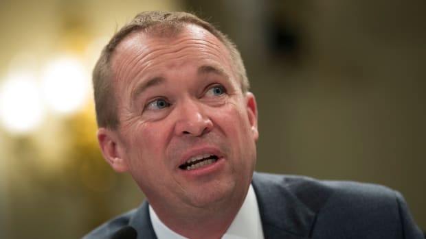 Director of the Office of Management and Budget Mick Mulvaney testifies during a House Budget Committee hearing concerning the Trump administration's fiscal year 2018 budget on May 24th, 2017, in Washington, D.C.