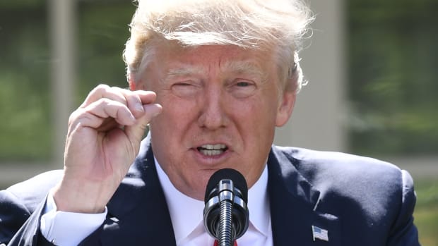 U.S. President Donald Trump announces his decision to withdraw the U.S. from the Paris Climate Accords in the Rose Garden of the White House in Washington, D.C., on June 1st, 2017.