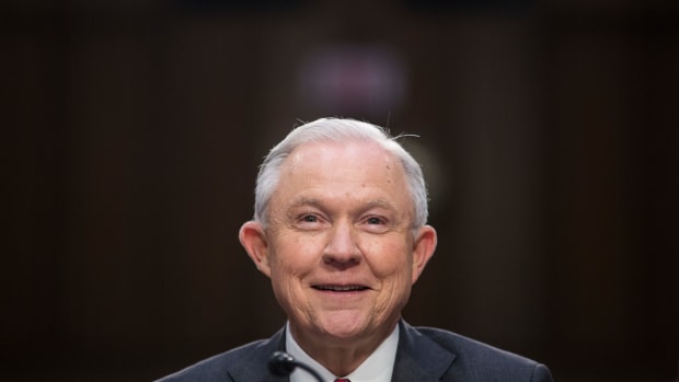 Attorney General Jeff Sessions testifies before the Senate Intelligence Committee on June 13th, 2017.