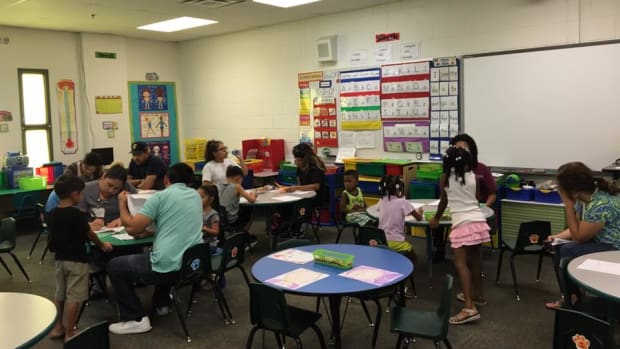 Students in a classroom at Tolleson Elementary School.
