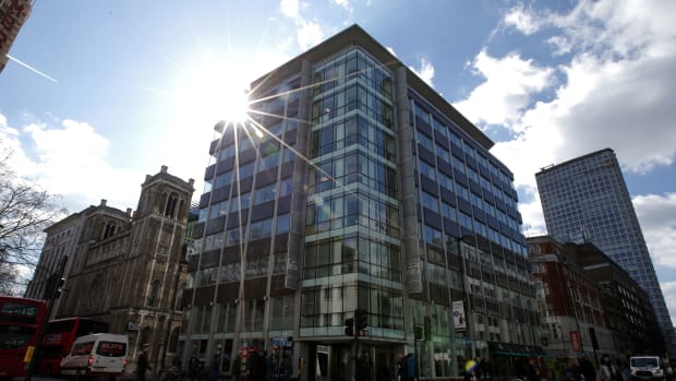 The building that houses the offices of Cambridge Analytica in central London.