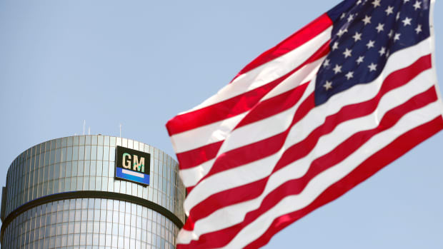 The General Motors headquarters in Detroit, Michigan.