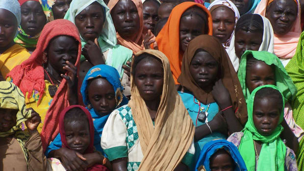 Displaced Darfuris in Sudan.