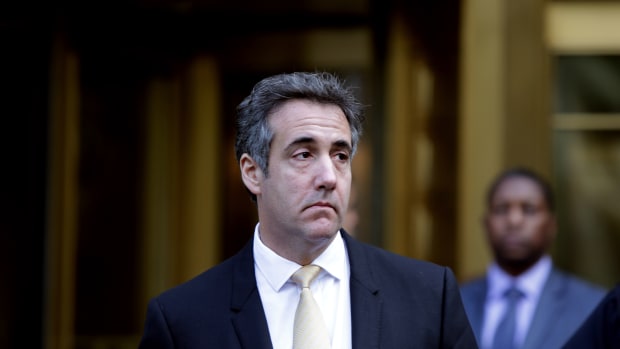 Michael Cohen exits the federal courthouse on August 21st, 2018, in New York City.