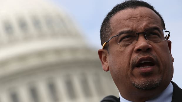 Representative Keith Ellison outside the U.S. Capitol in Washington, D.C., on March 21st, 2017.