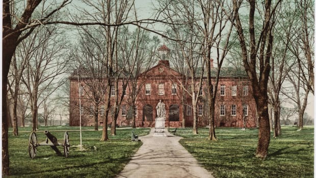 William and Mary College in Williamsburg, Virginia, circa 1902.