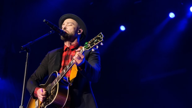 Justin Timberlake performs in Austin, Texas, on October 21st, 2017.