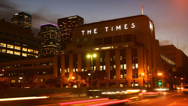 The Los Angeles Times building.