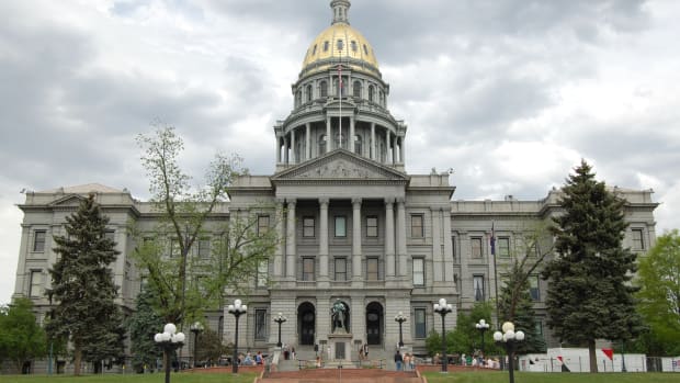 The Colorado State Capitol in Denver.
