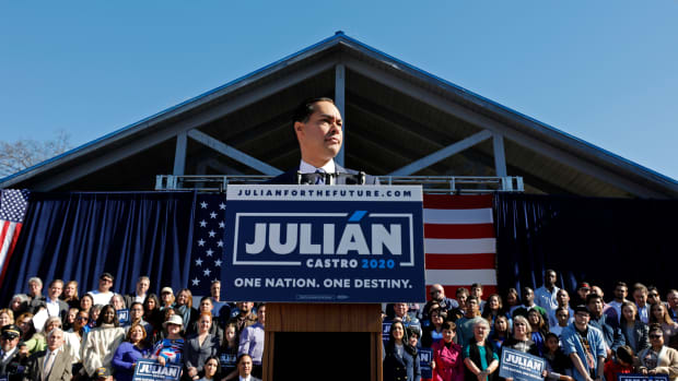 Julian Castro, former secretary of U.S. Department of Housing and Urban Development and San Antonio mayor, announces his candidacy for president in 2020.