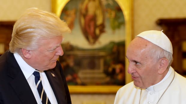 Pope Francis meets President Donald Trump at the Vatican on May 24th, 2017.