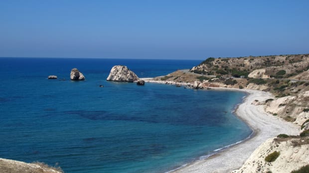 The east Mediterranean island of Cyprus.