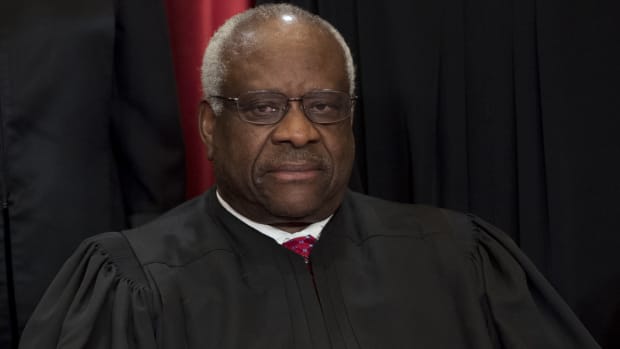 Supreme Court Associate Justice Clarence Thomas sits for an official photo in Washington, D.C., on June 1st, 2017.