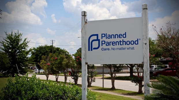 A Planned Parenthood sign in Mobile, Alabama.