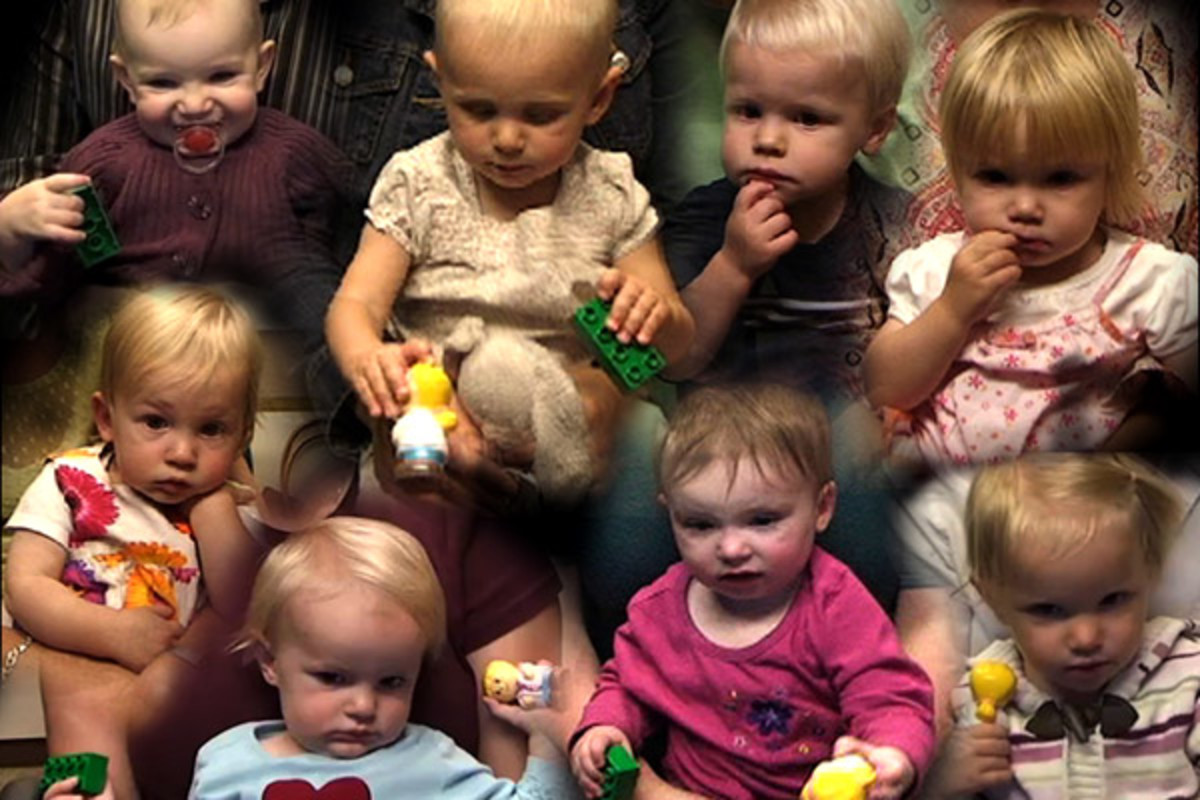 Some of the toddler participants from the study below