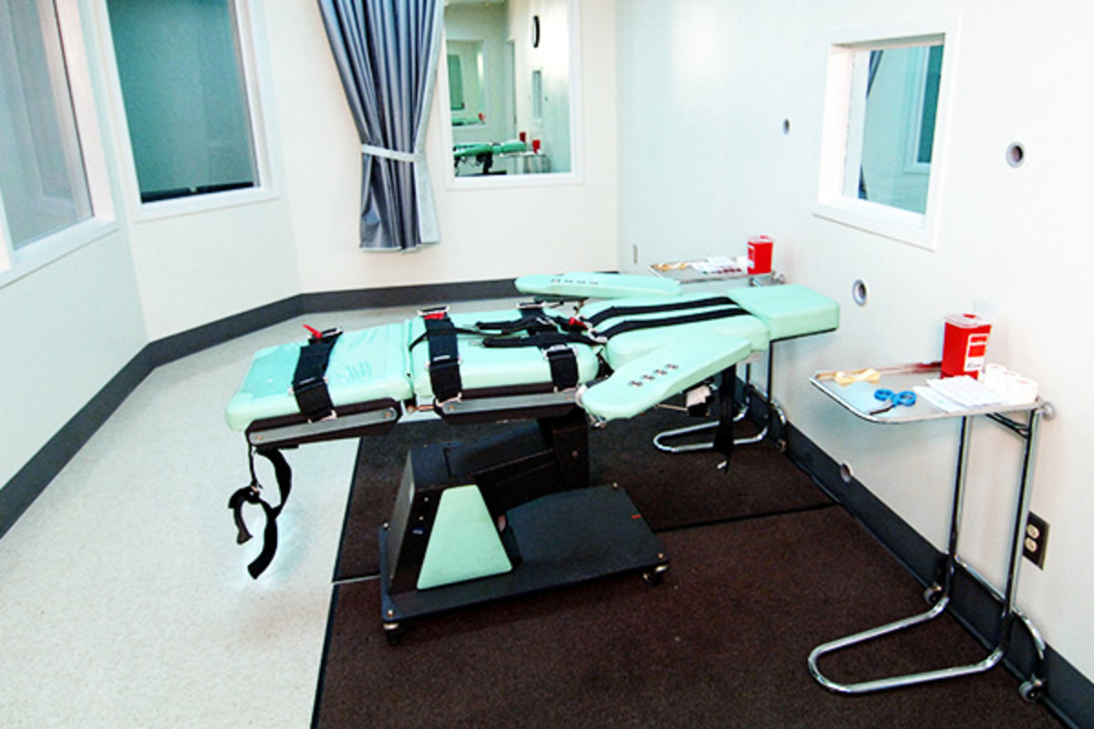 A lethal injection execution room. (PHOTO: PUBLIC DOMAIN)