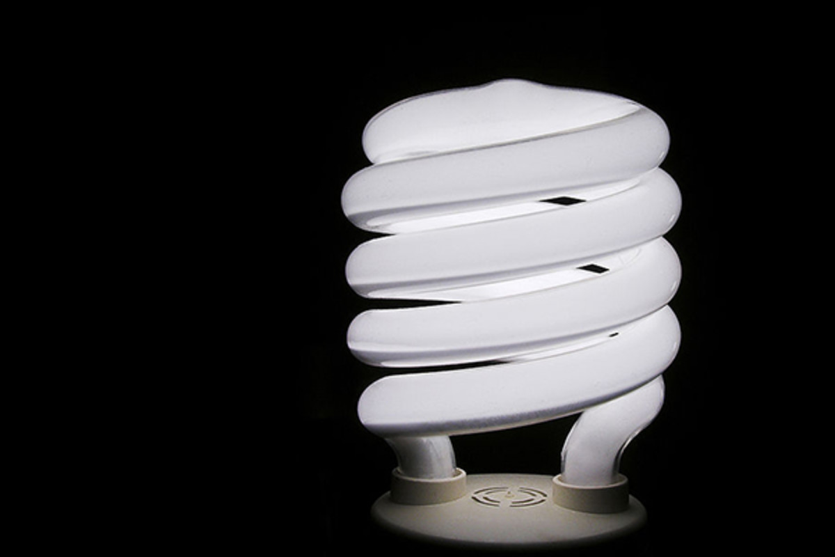 A spiral-type integrated compact fluorescent bulb. (PHOTO: PICCOLO NAMEK/WIKIMEDIA COMMONS)