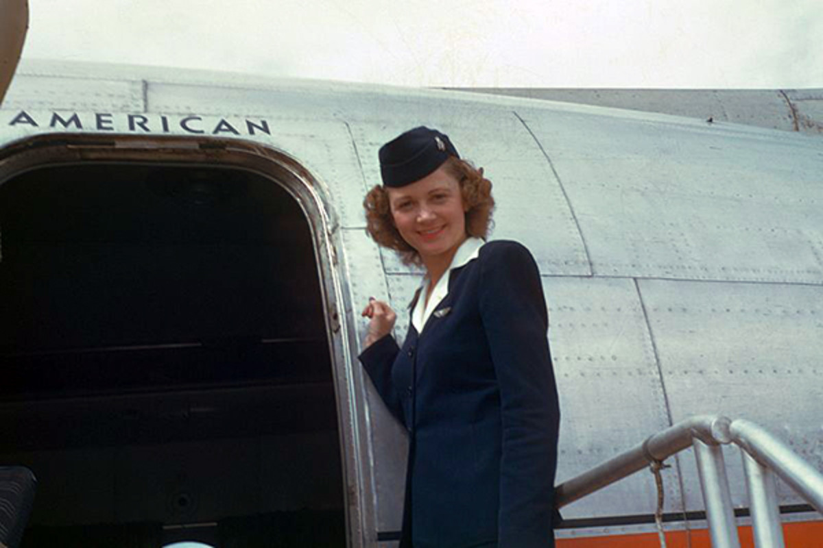Stewardess, circa 1949-50. (PHOTO: CHALMERS BUTTERFIELD/WIKIMEDIA COMMONS)