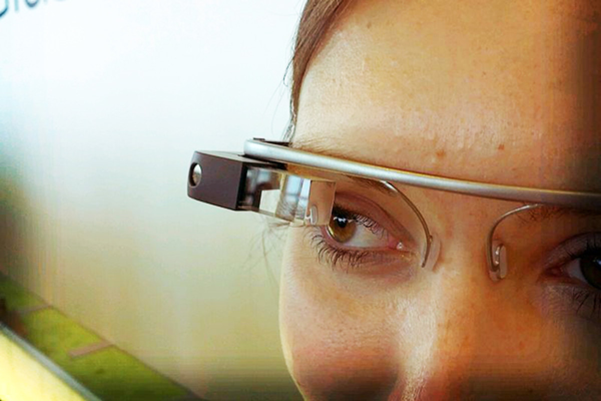 A Glass prototype seen at Google I/O in June 2012. (PHOTO: ANTONIO ZUGALDIA/WIKIMEDIA COMMONS)
