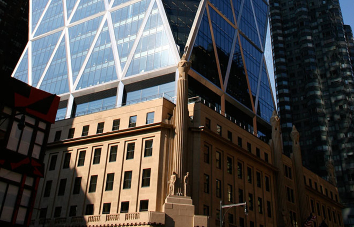 Hearst Tower, home to Harper's Bazaar, where Xuedan Wang says she worked between 40 and 55 hours per week without pay. (Photo: Public Domain)