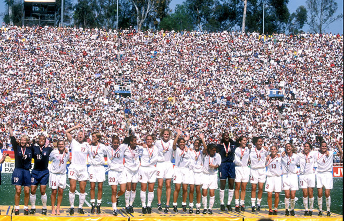 The United States Women's National Team in 1999. (Photo: John Todd/ISI Photos)