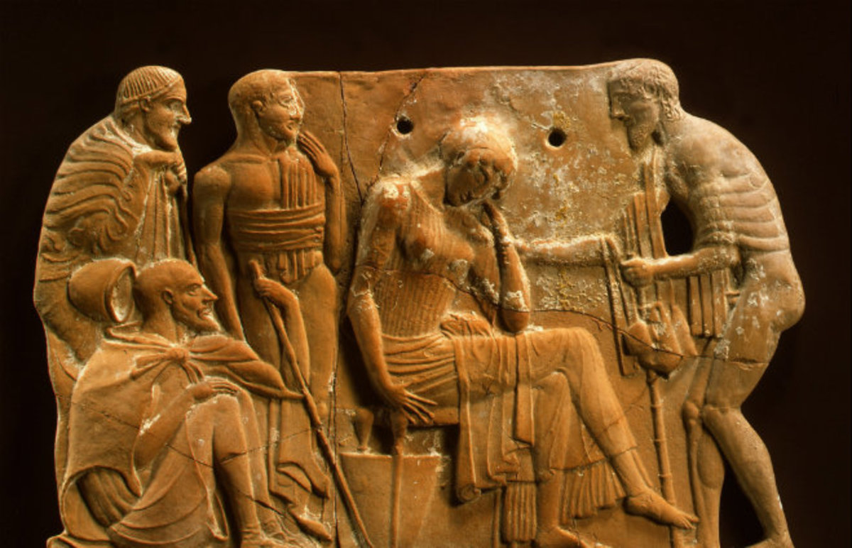 Odysseus returning to Penelope. (Photo: Metropolitan Museum of Art)