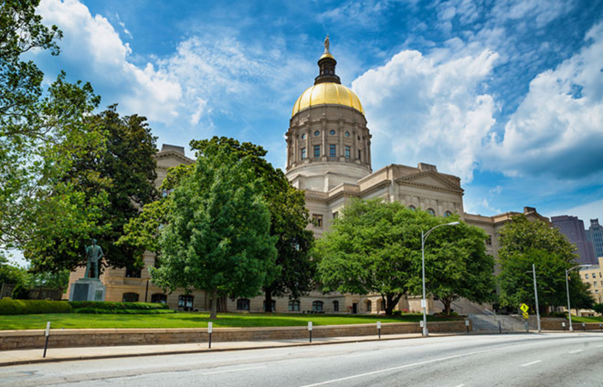 Georgia state capitol building in Atlanta. (Photo: Rob Hainer/Shutterstock)