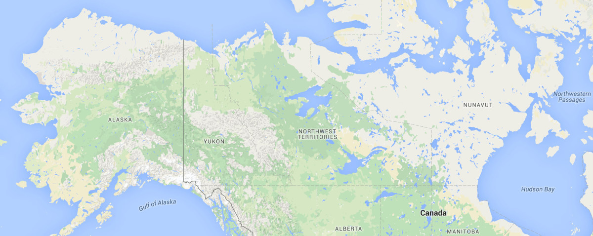 The North American Arctic. (Map: Google)