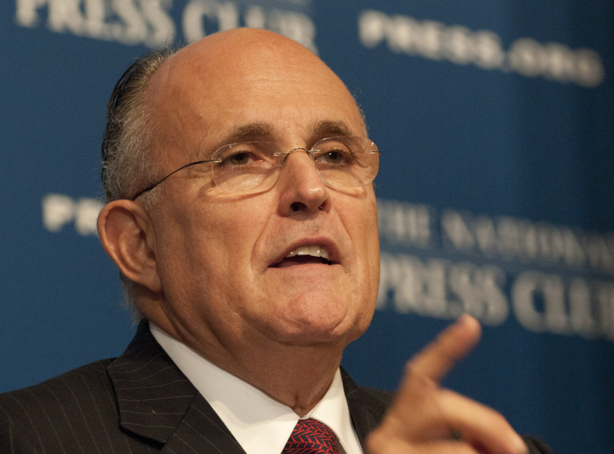 Former New York City Mayor Rudy Giuliani speaks about the September 11,  2001, terrorist attacks to a National Press Club luncheon on September 6,  2011, in Washington, D.C. (Photo: Albert H. Teich/Shutterstock)