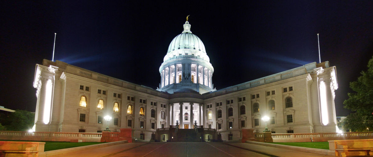 The Wisconsin State Capitol building. (Photo: Ryan Wick/Wikimedia Commons)