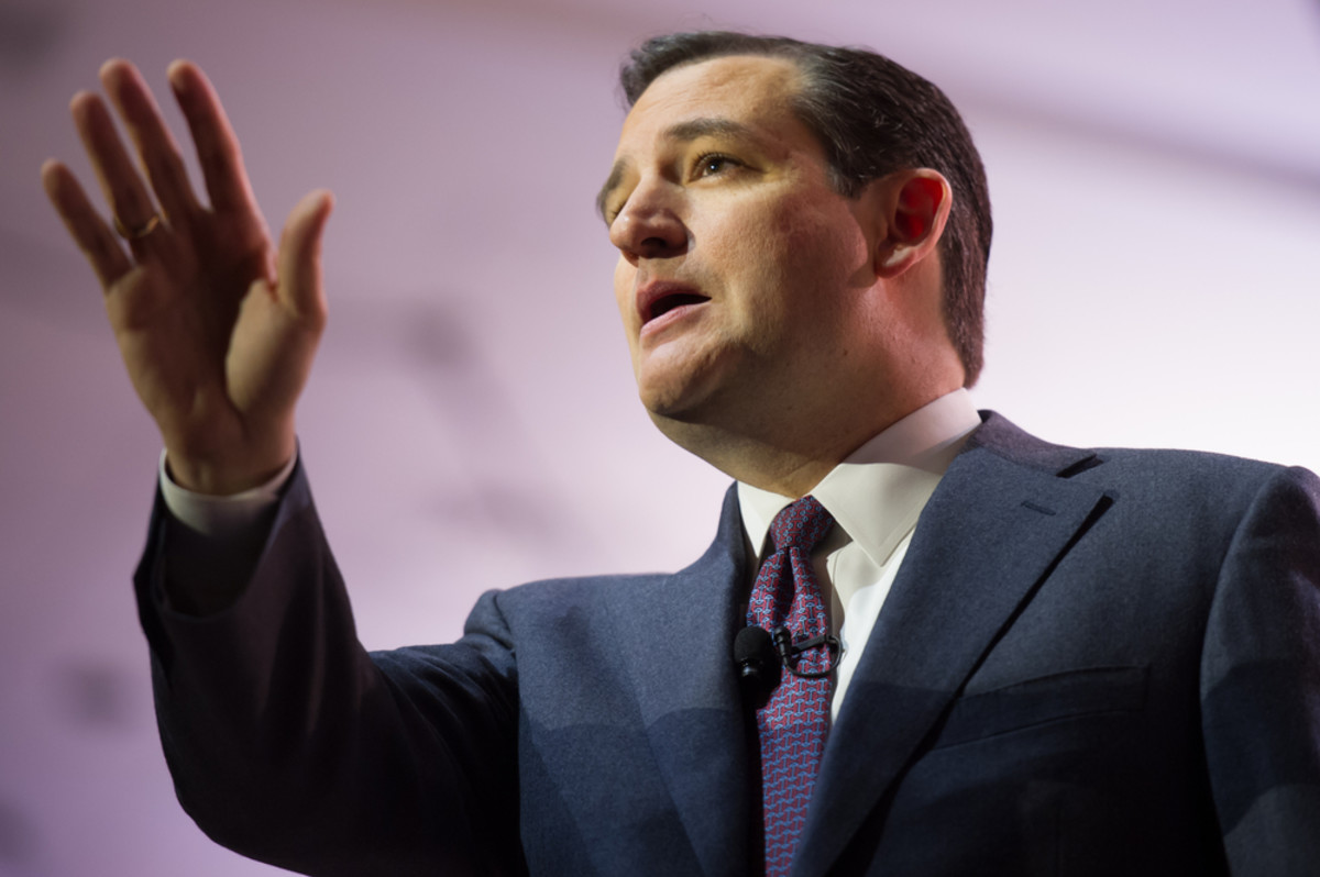 Senator Ted Cruz (R-Texas) speaks at the Conservative Political Action Conference. (Photo: Christopher Halloran/Shutterstock)