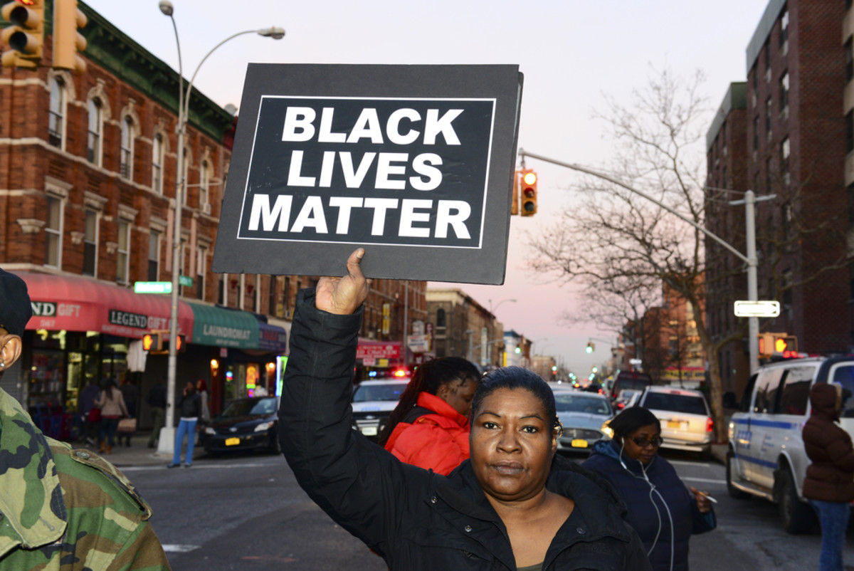 Protesters gather for a march in New York City on December 27, 2014. (Photo: a katz/Shutterstock)
