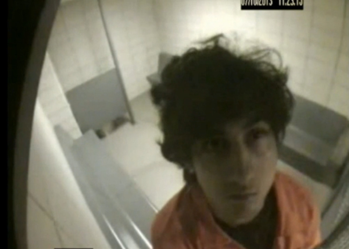A screenshot of security footage from Dzhokhar Tsarnaev's cell. (Photo: United States Marshals Service/Wikimedia Commons)