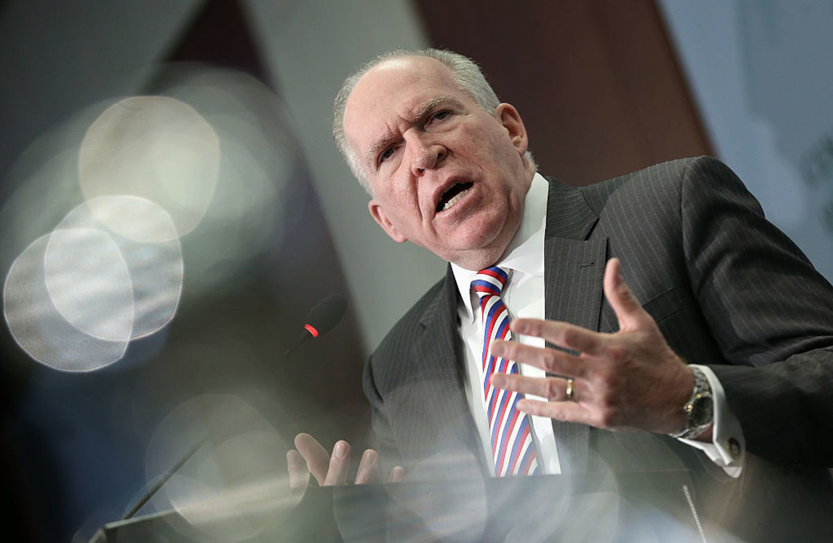 CIA Director John Brennan answers questions after delivering remarks at the Center for Strategic and International Studies, November 16, 2015. (Photo: Win McNamee/Getty Images)