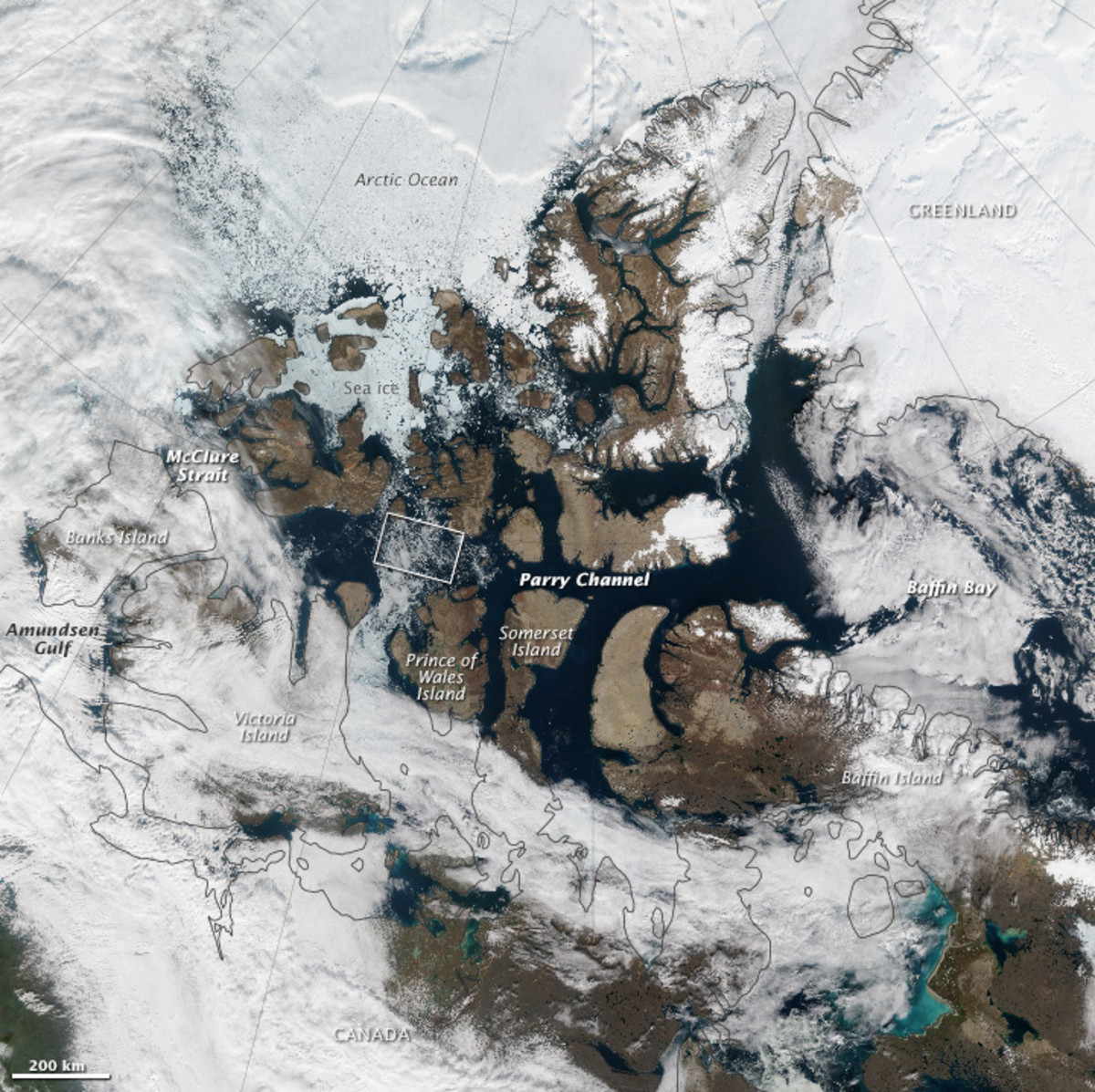 See an Open Northwest Passage From Space Pacific Standard