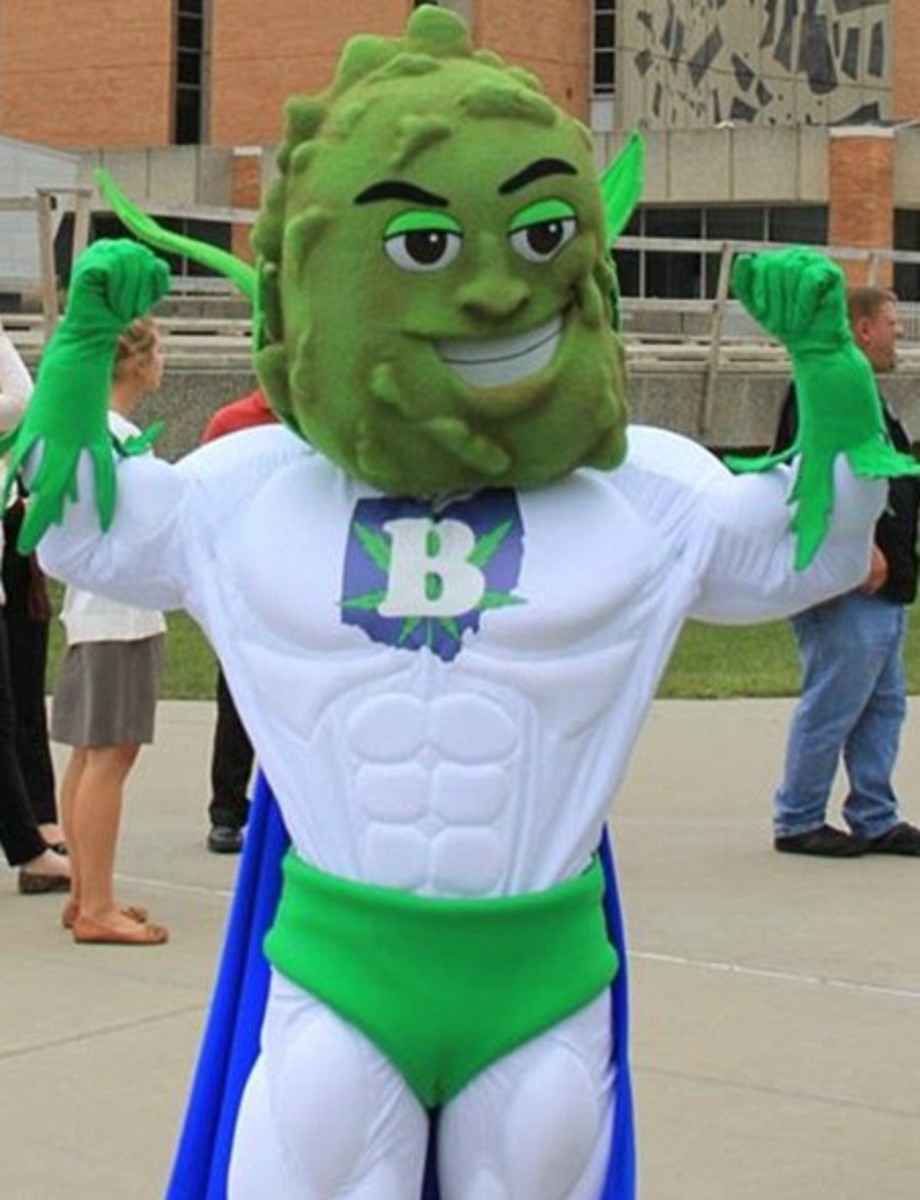 ResponsibleOhio, the group backing the Ohio marijuana legalization initiative, created Buddie, the cape-wearing superhero whose head is a marijuana bud. (Photo: ResponsibleOhio)