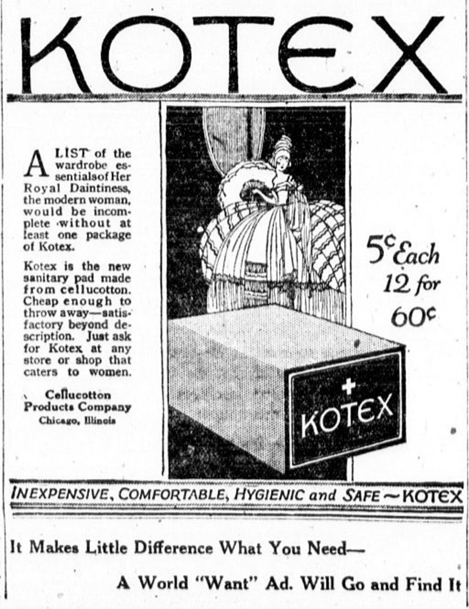 A Kotex newspaper advertisement from 1920.