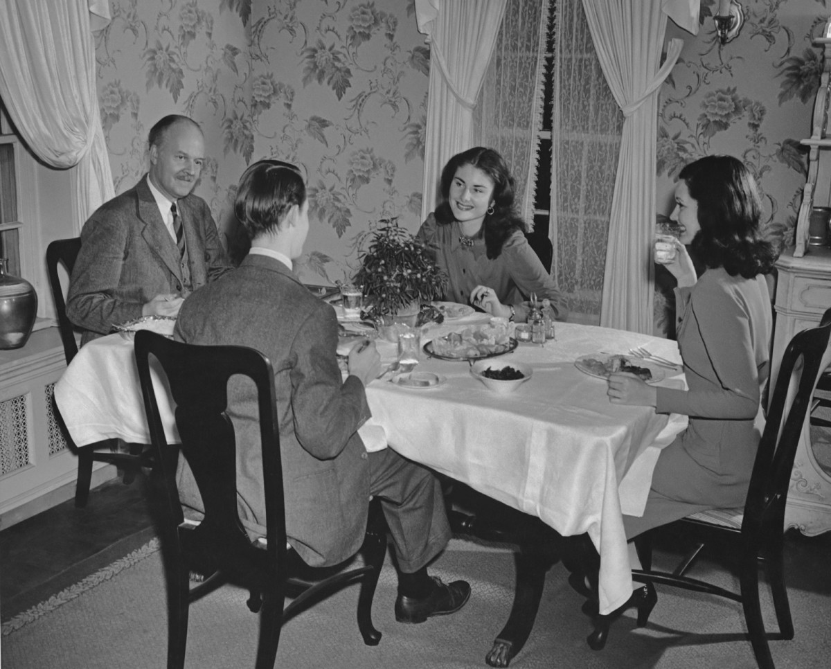 Family dinner circa 1940.