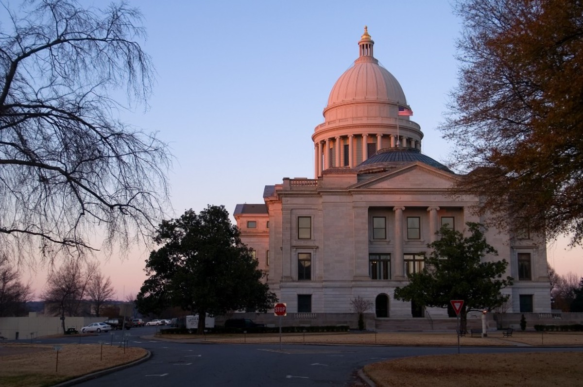 The Arkansas State Capitol in Little Rock.