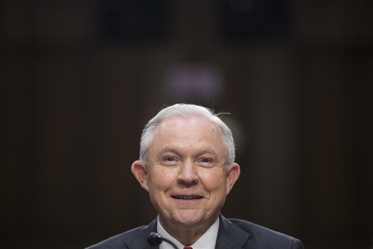 Attorney General Jeff Sessions testifies before the Senate Intelligence Committee on June 13th, 2017.