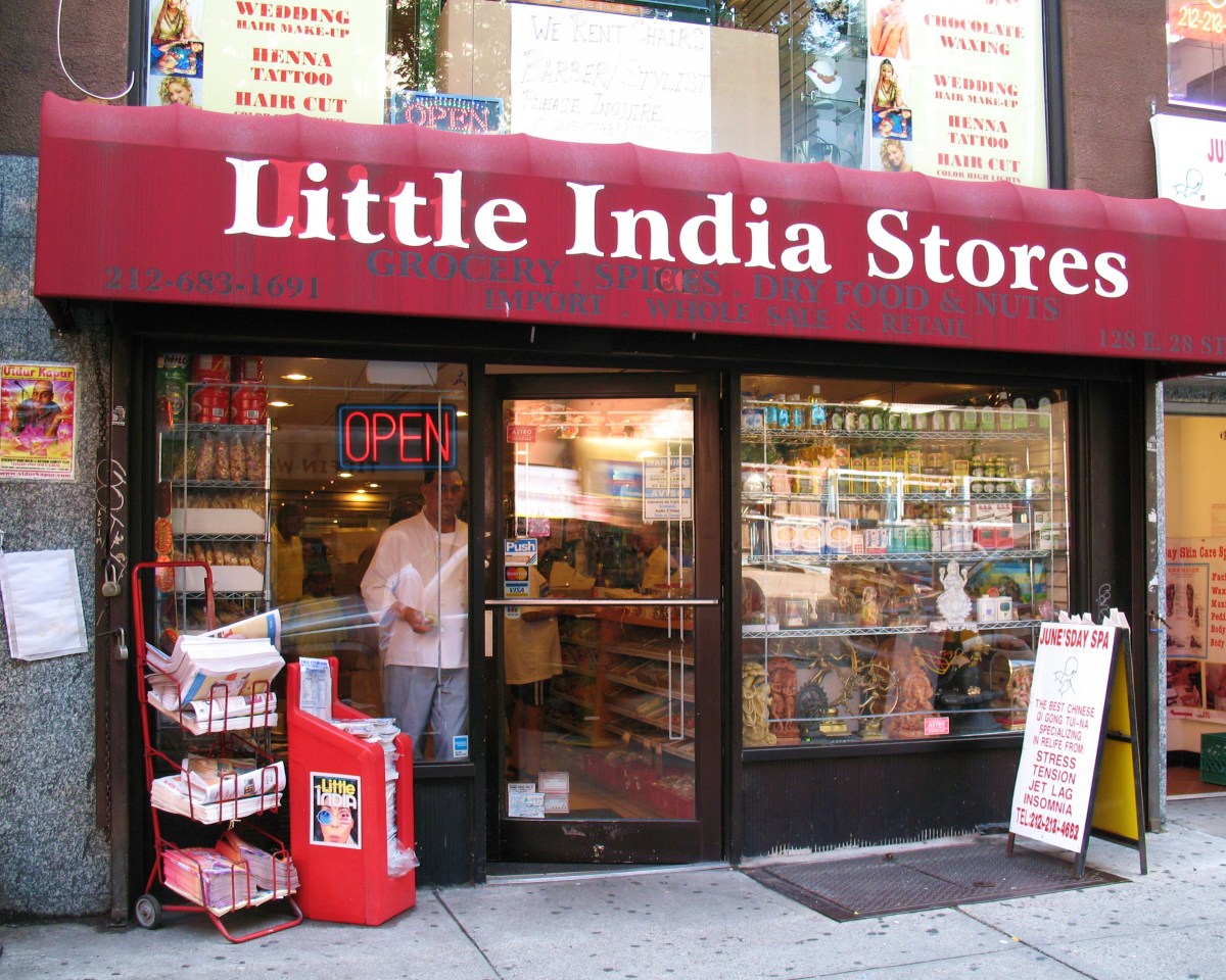An Indian grocer in New York City, pictured here in 2008.