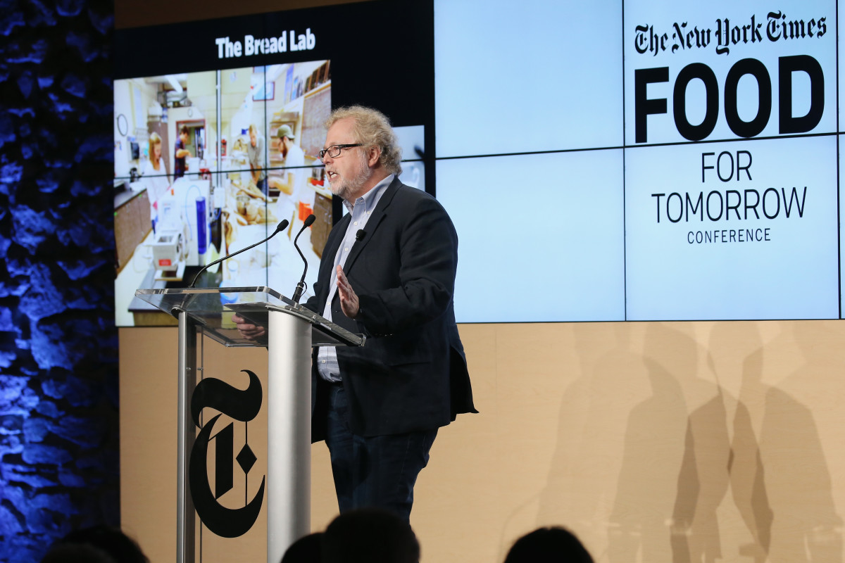 Nathan Myhrvold, founder and chief executive office of Intellectual Ventures and primary author of the Modernist Cuisine books, speaks onstage at The New York Times Food for Tomorrow Conference in 2015.