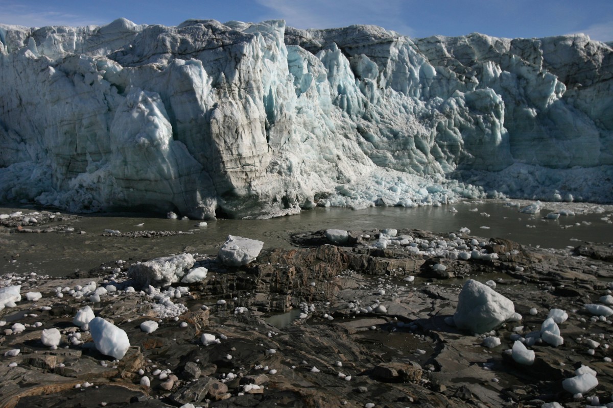 Scientists believe that Greenland, with its melting ice caps and disappearing glaciers, is an accurate thermometer of global warming.