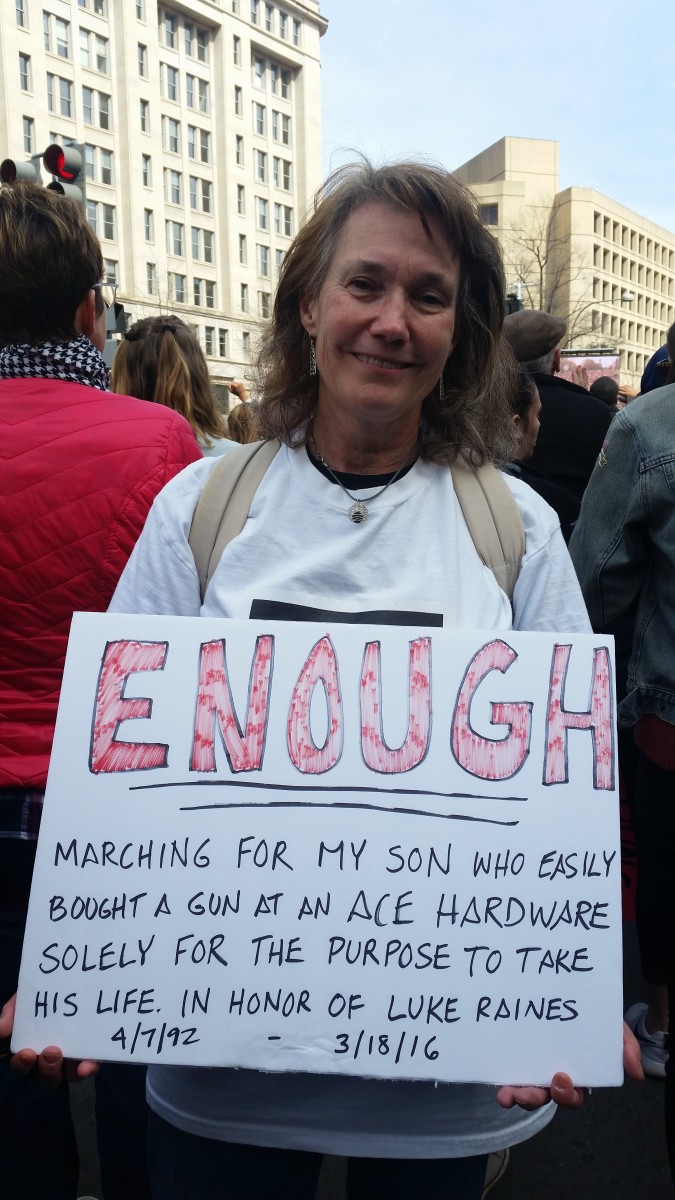 Missy Raines at the March for Our Lives in Washington, D.C.