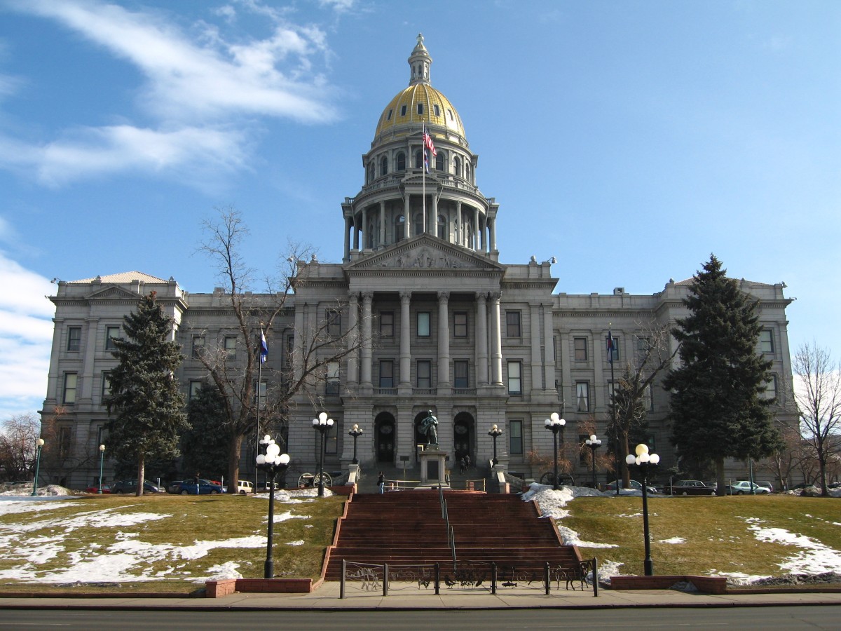 The Colorado State Capitol Building in Denver, Colorado.