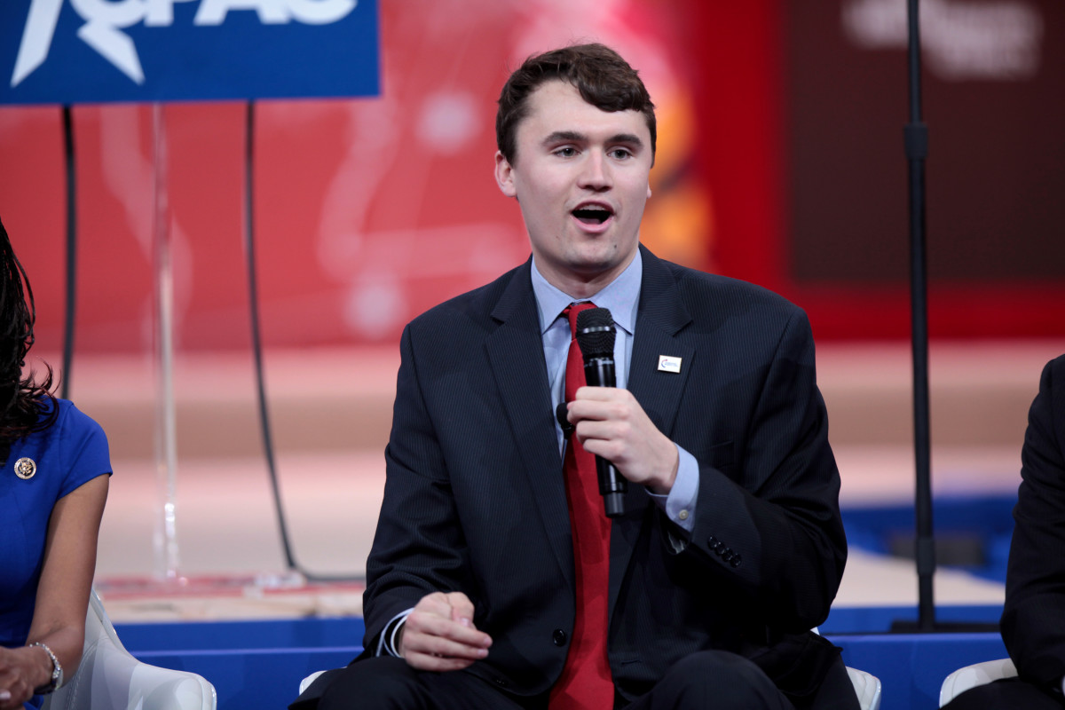 Charlie Kirk speaking at the 2015 Conservative Political Action Conference in National Harbor, Maryland.