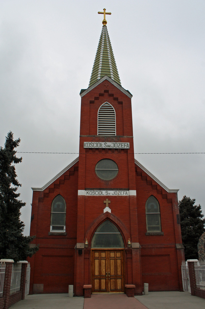 The Saint Joseph Polish Catholic Church in the Globeville neighborhood of Denver, Colorado.